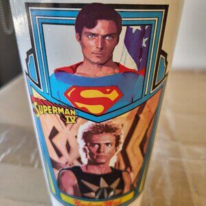 7-11 7 Eleven Superman IV Super Slurpee #4 Nuclear Man Plastic Cup Vintage GUC
